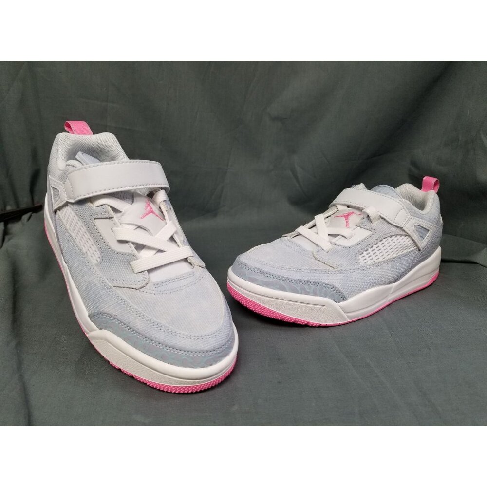 Jordan Spizike Low (PS) Sneaker Cobalt Blue Pink Girls Size 2.5Y NEW IN BOX!
